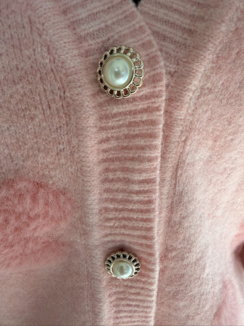 Soft Women's Nanette Lepore size small Pink Floral Pearl Button Cardigan - Picture 2 of 11
